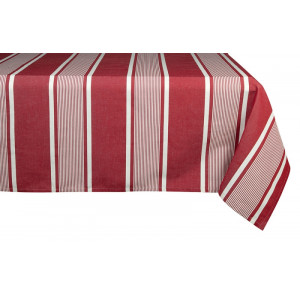 Coated tablecloth Yvonne Rouge tableware basque linen 