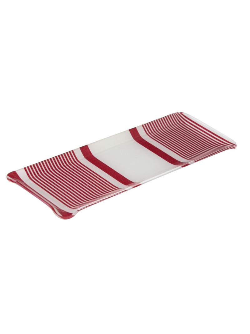 Acrylic tray Maïté Rouge- tableware basque linen 