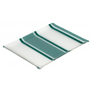 Acrylic tray Maïté Vert tableware basque linen 