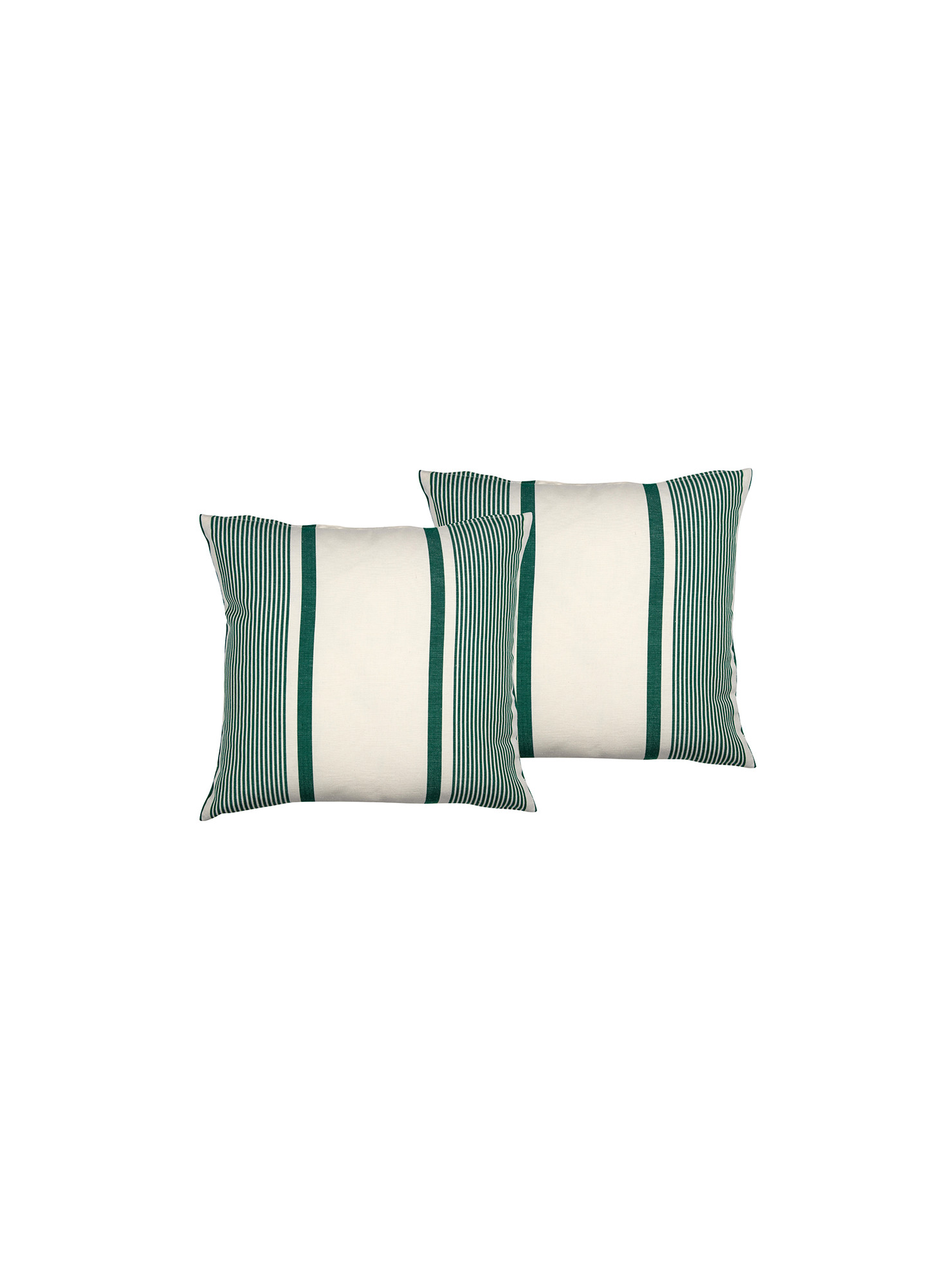 Cushion cover with zipper Maïté Vert basque household linen