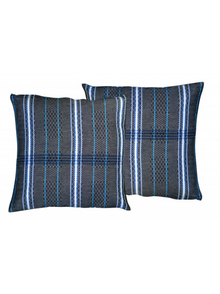 Cushion cover with zipper Félix Noir basque household linen 
