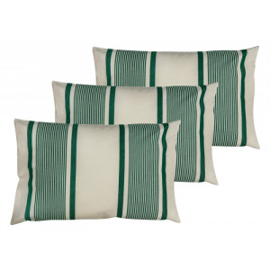 Cushion cover with zipper Maïté Vert basque household linen 