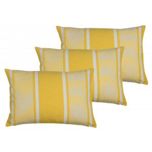 Cushion cover with zipper Yvonne Jaune basque household linen 