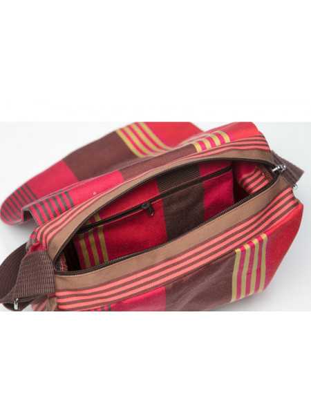 Besace Cordoba shoulder bag, basque linen 