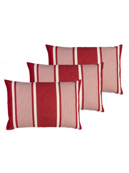 Cushion cover with zipper Yvonne Rouge basque household linen 