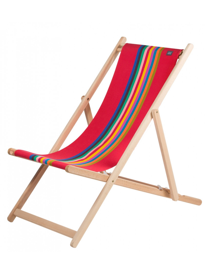 Transat Marbella en tissu basque chaise longue chilienne basque