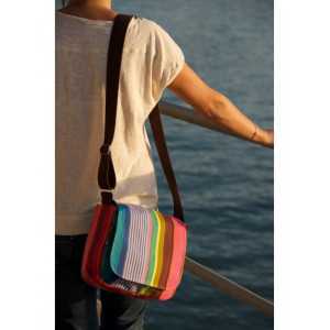 Besace Surfing shoulder bag, basque linen 