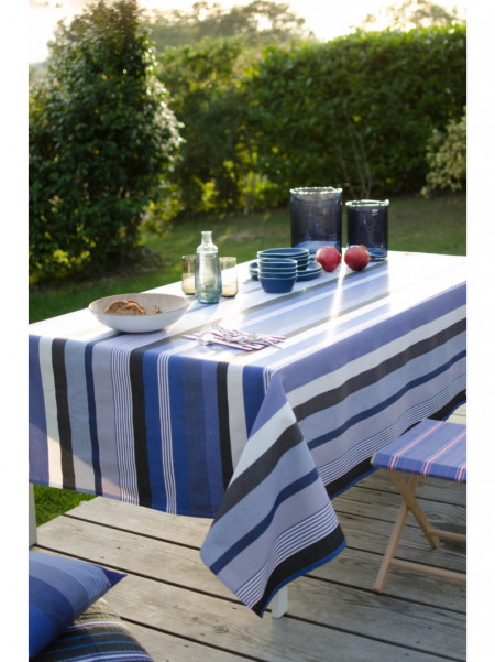 Cotton tablecloth Beaurivage tableware basque linen 