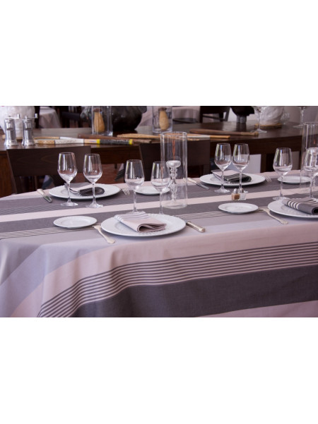 Cotton tablecloth Ottoman Rhune tableware basque linen 