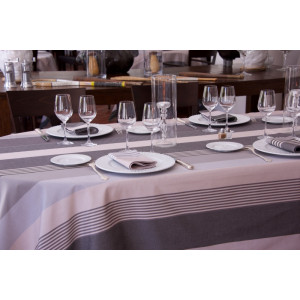 Cotton tablecloth Ottoman Rhune tableware basque linen 